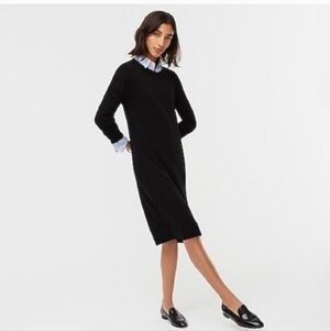 J. Crew Cashmere Black Sweater Dress